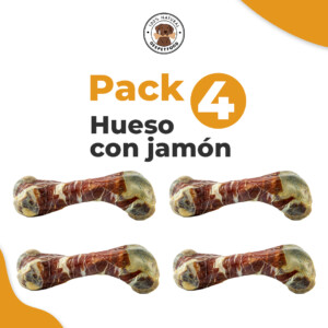 Hueso con loncha de jamón