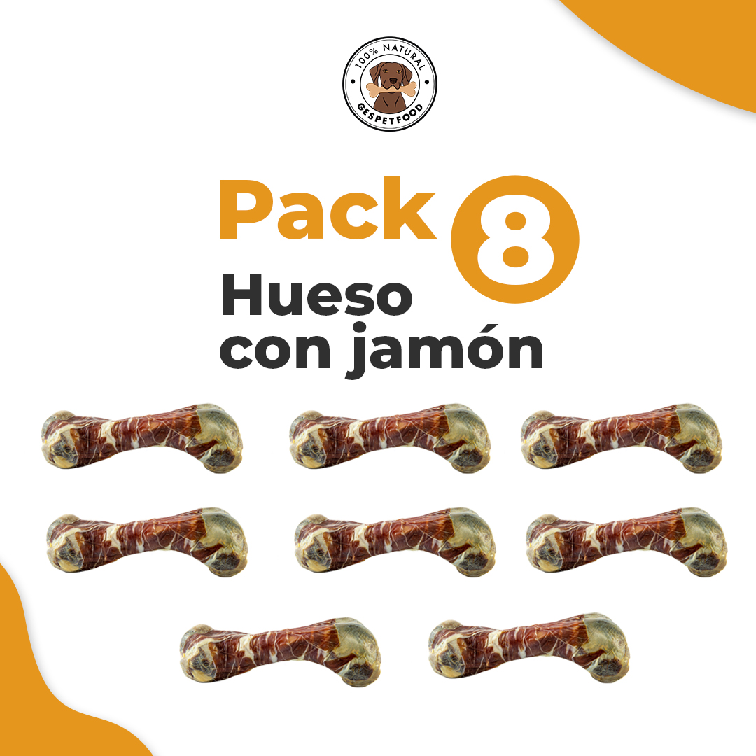 Hueso con loncha de jamón