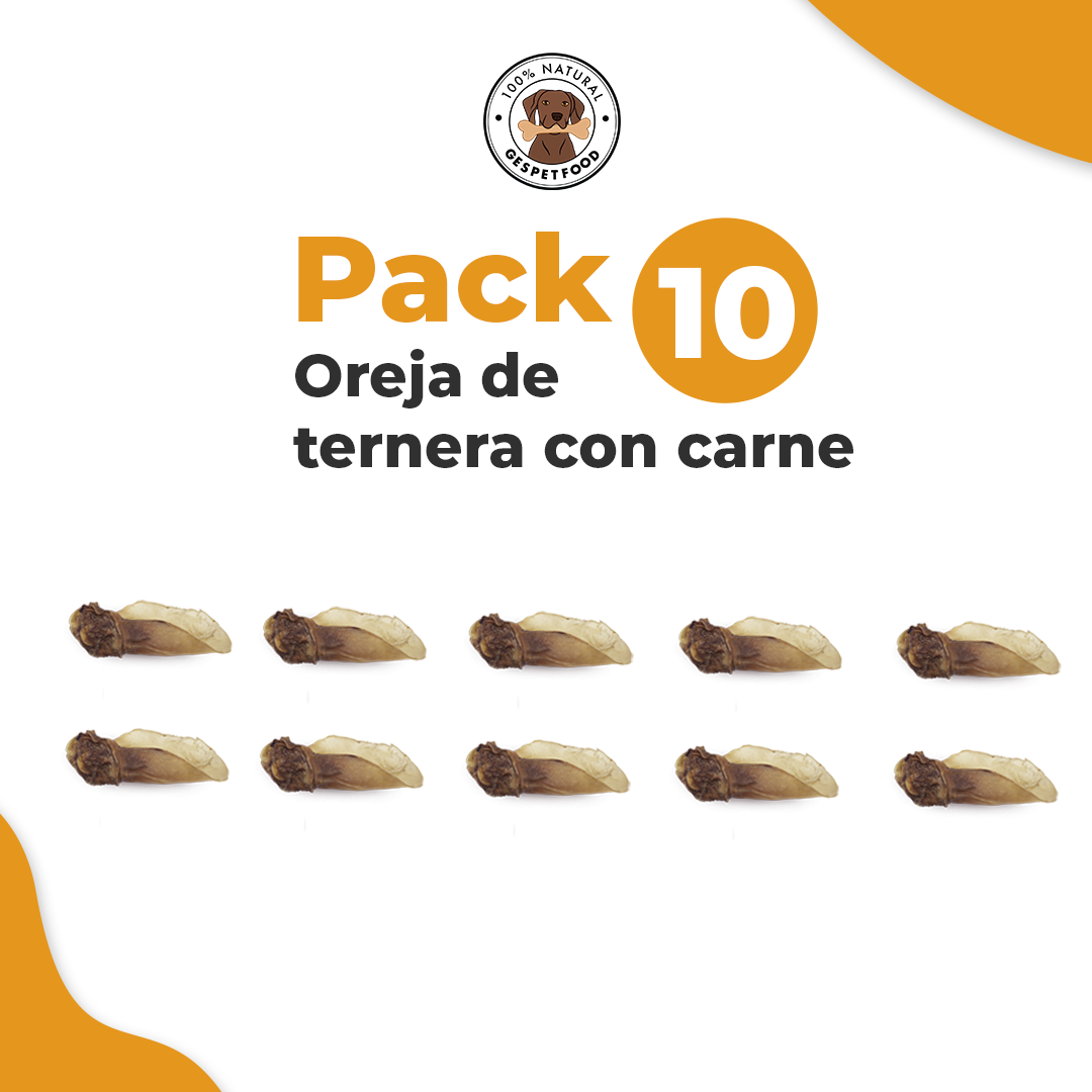 Oreja de ternera con carne