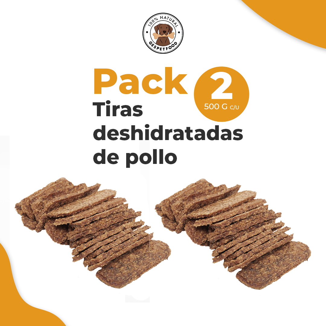Tiras deshidratadas de Pollo