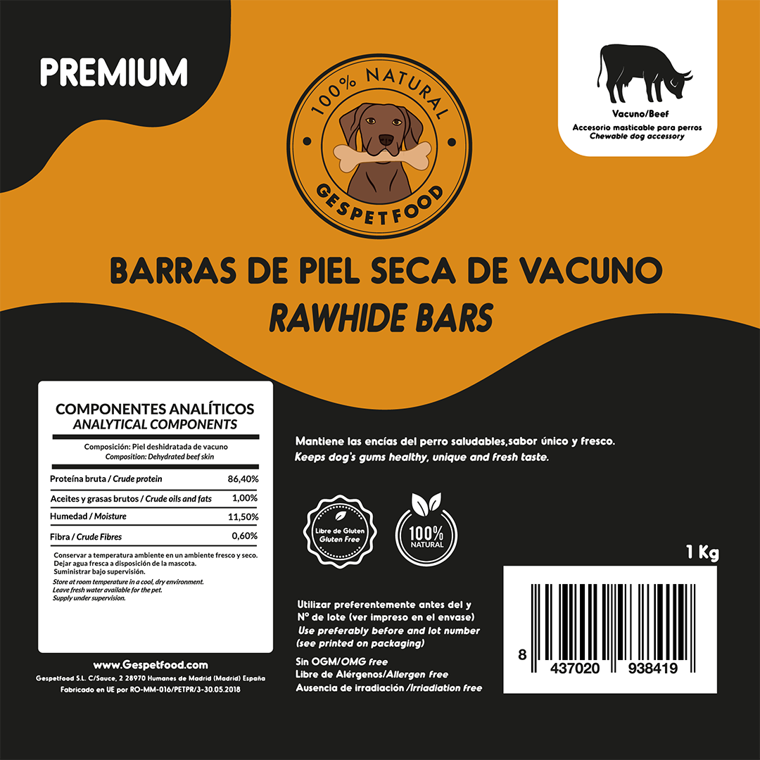 Barras de piel seca de vacuno - Imagen 6